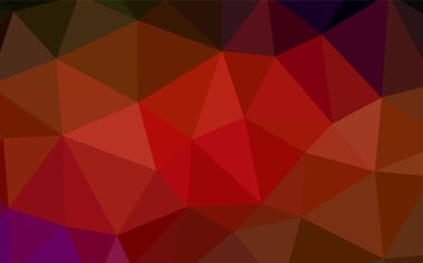 Koyu kırmızı vektör çokgen çizimi. Çokgen şekilli bir örnek. Web siteniz için çokgen tasarım.
