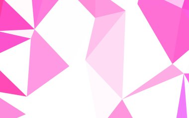 Hafif pembe vektör poligonal şablonu. Tamamen yeni bir renk illüstrasyon poligonal bir tarzda. Desen için bir marka kitabın zemin.