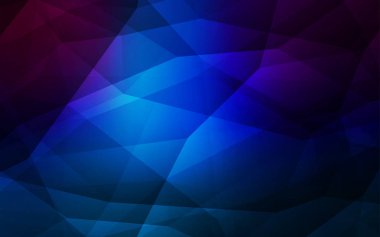 Koyu mavi vektör düşük poli kapak. Renkli resimde üçgenler ile soyut tarzda. Tamamen yeni bir tasarım sizin broşürü.