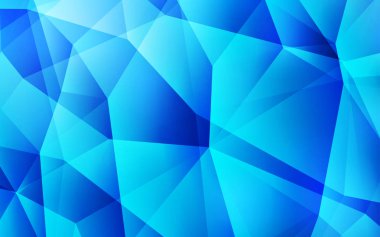 Hafif mavi vektör Çokgen arka plan. Poligonal illüstrasyon parlayan, hangi üçgen oluşur. Cep telefonu arka plan için şablon.