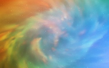 Açık mavi, vektör şablon alan yıldız ile yeşil. Bulanık arka plan gradyan ile üzerinde alan yıldız. Desen astronomi Web siteleri için.