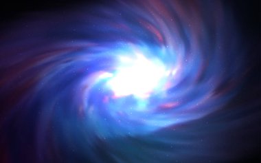 Uzay yıldız koyu mavi vektör şablonu. Parlak astronomik yıldız ile renkli illüstrasyon parlayan. Desen astronomi Web siteleri için.