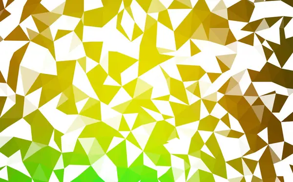 Світло Зелений Жовтий Вектор Низькополімерне Компонування Креативна Геометрична Ілюстрація Стилі — стоковий вектор