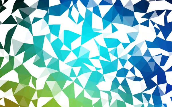 Светло Синий Зеленый Векторный Многоугольник Совершенно Новая Цветная Иллюстрация Многоугольном — стоковый вектор