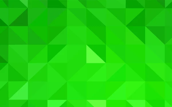Patrón Poligonal Vectorial Verde Claro Ilustración Abstracta Moderna Con Triángulos — Archivo Imágenes Vectoriales
