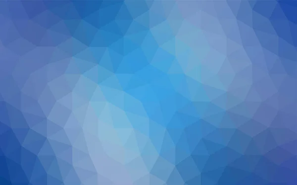 Padrão Triângulos Gradiente Vetorial Blue Claro Ilustração Abstrata Poligonal Com — Vetor de Stock