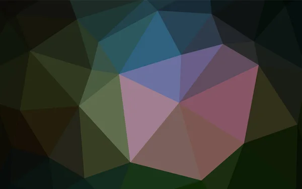 Oscuro Vector Multicolor Brillante Diseño Triangular Ilustración Colorida Estilo Abstracto — Vector de stock