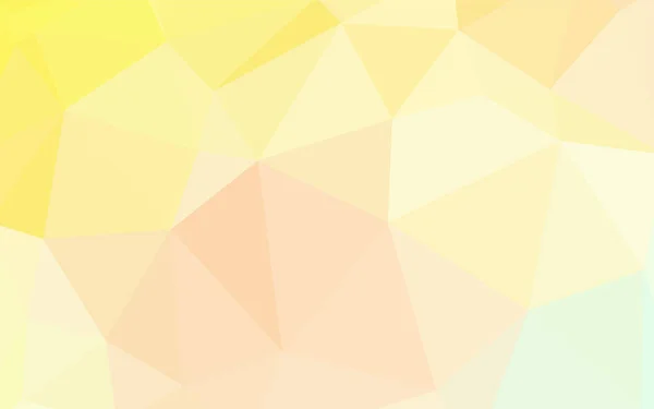 Vert Clair Motif Polygonal Vectoriel Jaune Illustration Créative Demi Teinte — Image vectorielle