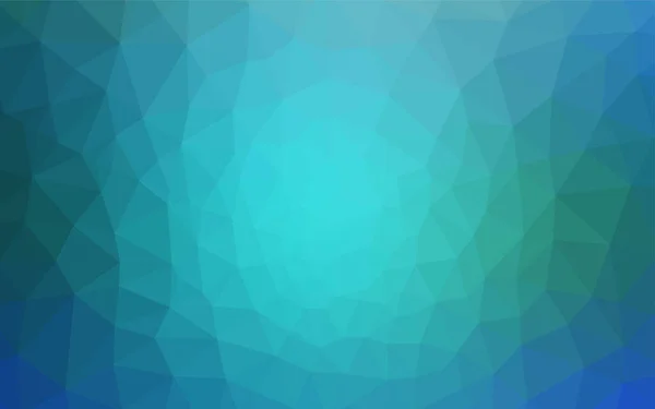 浅蓝色矢量梯度三角形模板 色彩斑斓的三角形抽象图解 全新的横幅模板 — 图库矢量图片