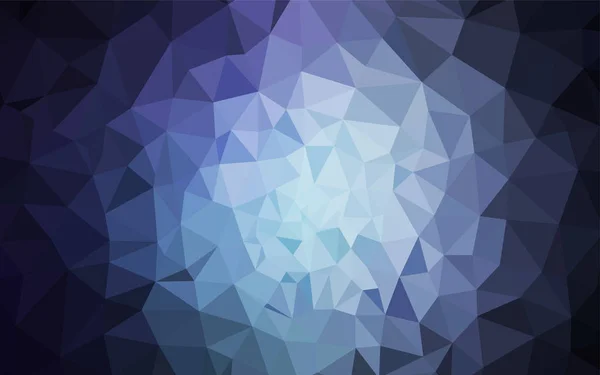 Dark Blue Vector Brillante Telón Fondo Triangular Ilustración Geométrica Creativa — Vector de stock