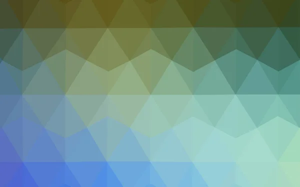 Светло Синий Зеленый Вектор Сияющий Треугольником Сияющая Многоугольная Иллюстрация Состоящая — стоковый вектор