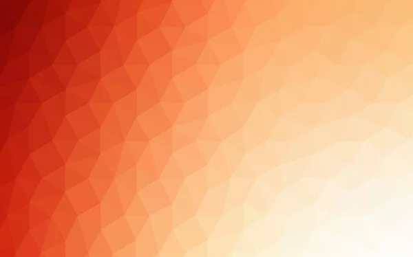 Licht Orange Vektor Abstraktes Mosaikmuster Elegante Helle Polygonale Illustration Mit — Stockvektor