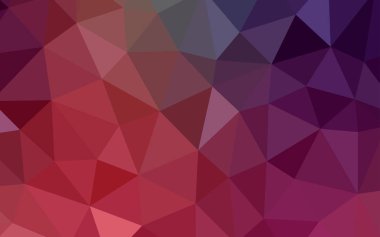 Hafif pembe, kırmızı vektör üçgen mozaik kapak. Glitter soyut resim zarif bir üçgen ile. Senin arka plan için dokulu deseni.