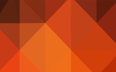 Işık turuncu vektör bulanık üçgen doku. Tamamen yeni bir renk illüstrasyon poligonal bir tarzda. İşiniz için en iyi üçgen tasarım.