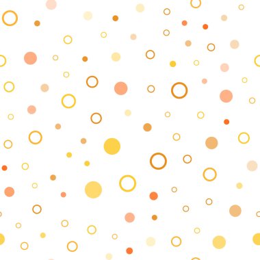 Açık Turuncu, dairesi olmayan kusursuz bir şablon. Doğa tarzında bulanık halkaları olan güzel renkli çizimler. Moda kumaş ve duvar kağıtları için desen.