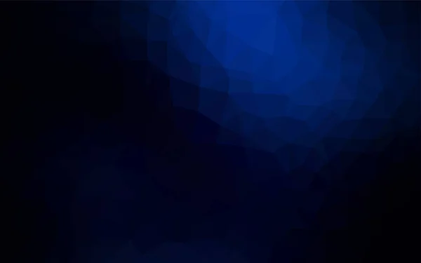 Black Blue Vetor Baixo Layout Poli Ilustração Poligonal Brilhante Que — Vetor de Stock