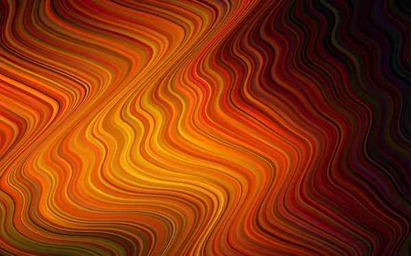 Modèle Vectoriel Orange Foncé Avec Des Formes Liquides Une Vague — Image vectorielle