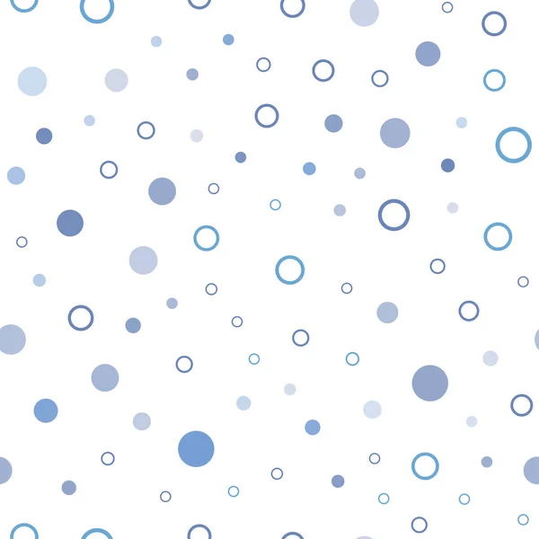 Luz Azul Vector Sin Costura Fondo Con Burbujas Ilustración Abstracta — Vector de stock