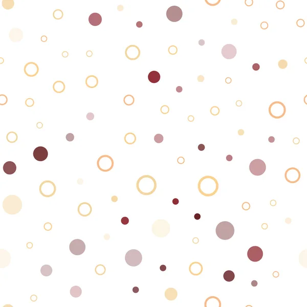 Светло Красный Желтый Векторный Безморщинистый Фон Пузырями Современная Абстрактная Иллюстрация — стоковый вектор