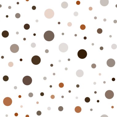 Koyu kahverengi vektör kabarcıkları ile sorunsuz arka plan. Modern Soyut illüstrasyon renkli su ile bırakır. Kartvizit, Web siteleri için şablon.