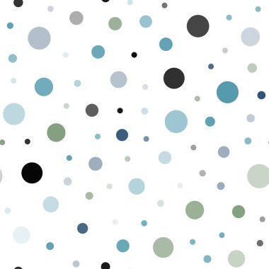 Açık mavi, vektör sorunsuz zemin noktalar ile yeşil. İllüstrasyon renkli soyut daireler parlayan ayarlanmış. Tekstil, kumaş, duvar kağıtları için tasarım.
