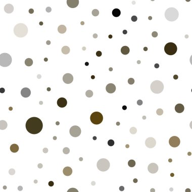 Koyu turuncu vektör küreler ile seamless modeli. Soyut illüstrasyon renkli baloncuklar doğa tarzı ile. Duvar kağıdı, kumaş üreticileri için modaya uygun bir tasarım.