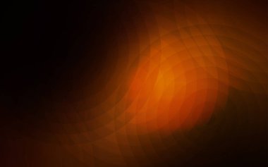 Daireler ile koyu turuncu vektör şablonu. Kabarcıkları ile soyut tarzda bulanık dekoratif tasarım. Reklam, poster, afiş, Web sitenizin için yeni tasarım.