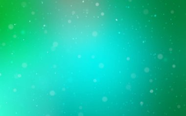 Işık yeşil vektör şablonu buz kar taneleri. Bulanık dekoratif tasarım kar ile xmas tarzında. Yeni yıl tasarım reklam, poster, afiş için.