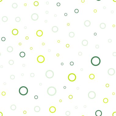 Işık yeşil vektör disklerle sorunsuz doku. Modern Soyut illüstrasyon renkli su ile bırakır. Marka kitap tamamen yeni şablon.