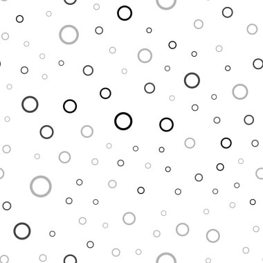 Işık gri vektör disklerle sorunsuz doku. İllüstrasyon renkli soyut daireler parlayan ayarlanmış. Reklam, poster, afiş, Web sitenizin için yeni tasarım.