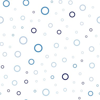 Koyu mavi vektör disklerle sorunsuz doku. Bulanık daireler doğa tarzı ile güzel renkli resimde. Reklam, poster, afiş, Web sitenizin için yeni tasarım.