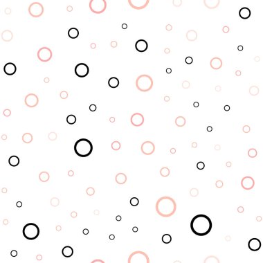 Işık kırmızı vektör küreler ile seamless modeli. Soyut illüstrasyon renkli baloncuklar doğa tarzı ile. Desen-ebilmek var olmak kullanılmış için fütüristik reklam, kitapçıklar.