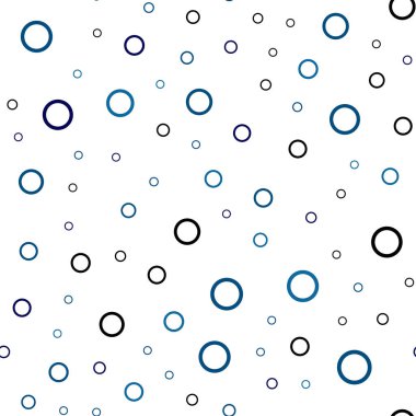 Karanlık çok renkli vektör daire şekilleri ile sorunsuz düzeni. Renkli gradyan ile arka plan üzerinde bulanık kabarcıklar. Desen-ebilmek var olmak kullanılmış için reklam, broşür.