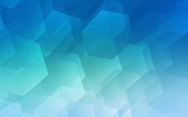 Açık mavi, yeşil vektör kapak altıgenler dizi. Soyut illüstrasyon renkli altıgenler ile. Yeni tasarım için Web sitesinin poster, afiş.