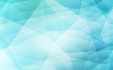 Açık mavi, yeşil vektör poligonal arka plan. Üçgenler ile renkli soyut resimde. Desen için bir marka kitabın zemin.