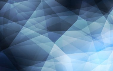 Açık BLUE vektör çokgen arkaplan. Çokgen soyut çizim ve gradyan. Web siteniz için yeni bir doku.