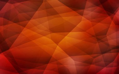 Koyu kırmızı, sarı vektör düşük poli kapak. Poligonal illüstrasyon parlayan, hangi üçgen oluşur. Cep telefonu arka plan için şablon.