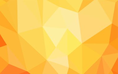 Işık sarı vektör düşük poli doku. Poligonal illüstrasyon parlayan, hangi üçgen oluşur. Marka kitap için yeni şablon.