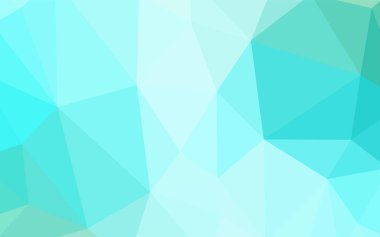 Hafif mavi vektör üçgen mozaik doku. Gradyan ile Origami tarzında yaratıcı geometrik şekil. İşiniz için en iyi üçgen tasarım.