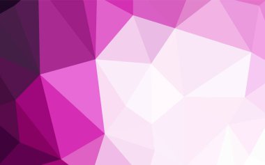 Koyu mor, pembe üçgen mozaik doku vektör. Poligonal illüstrasyon parlayan, hangi üçgen oluşur. Senin arka plan için dokulu deseni.