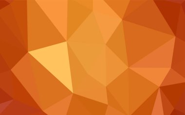 Koyu kırmızı vektör soyut mozaik zemin. Üçgenler ile renkli resimde parlayan. İşiniz için en iyi üçgen tasarım.