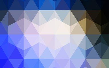 Açık mavi, vektör düşük poli düzen sarı. Üçgenler ile renkli resimde parlayan. Marka kitap için yeni şablon.