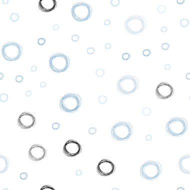 Hafif mavi vektör disklerle sorunsuz doku. Bulanık damla Glitter soyut Illustration yağmur. Reklam, poster, afiş, Web sitenizin için yeni tasarım.