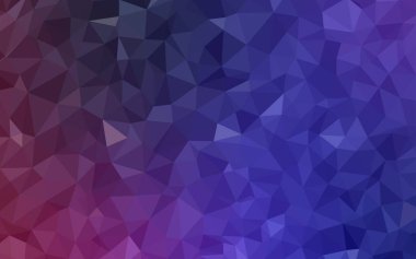 Koyu mor, pembe degrade üçgenler desen vektör. Üçgen geometrik örnek gradyan ile. Web siteniz için köşeli tasarım.