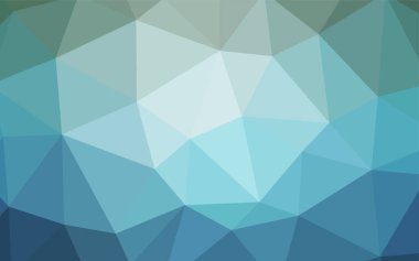 Üçgen zemin parlayan ışık mavi vektör. Gradyan ile poligonal soyut resim. Web siteniz için köşeli tasarım.