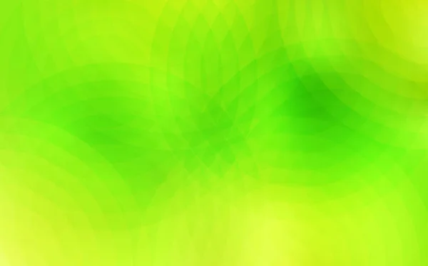 Hellgrüne Gelbe Vektorhülle Mit Flecken Abstrakte Illustration Mit Farbigen Blasen — Stockvektor
