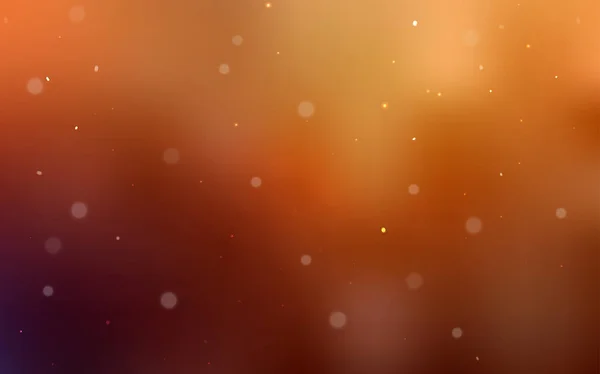 Темно Оранжевая Векторная Компоновка Окружностями Блестящие Абстрактные Иллюстрации Размытыми Капельками — стоковый вектор