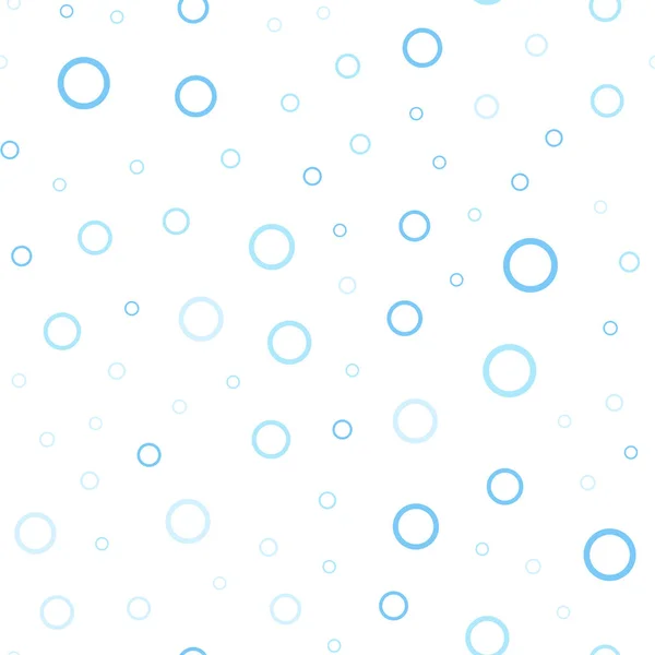 Светло Синий Вектор Безseamless Фон Пузырьками Красивая Цветная Иллюстрация Размытыми — стоковый вектор