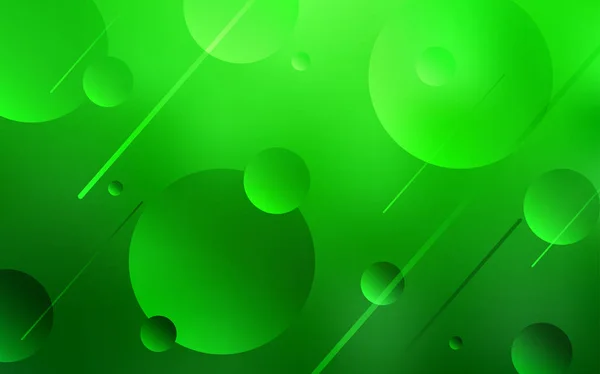浅绿色矢量背景与点 带彩色渐变的抽象背景上模糊的气泡 图样可用作墙纸的纹理 — 图库矢量图片
