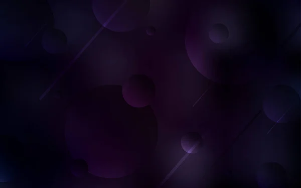 ディスクと暗い紫ベクトル テクスチャです 自然スタイルの色の泡と抽象的なイラスト ポスター バナーはあなたのウェブサイトのための新しいデザイン — ストックベクタ